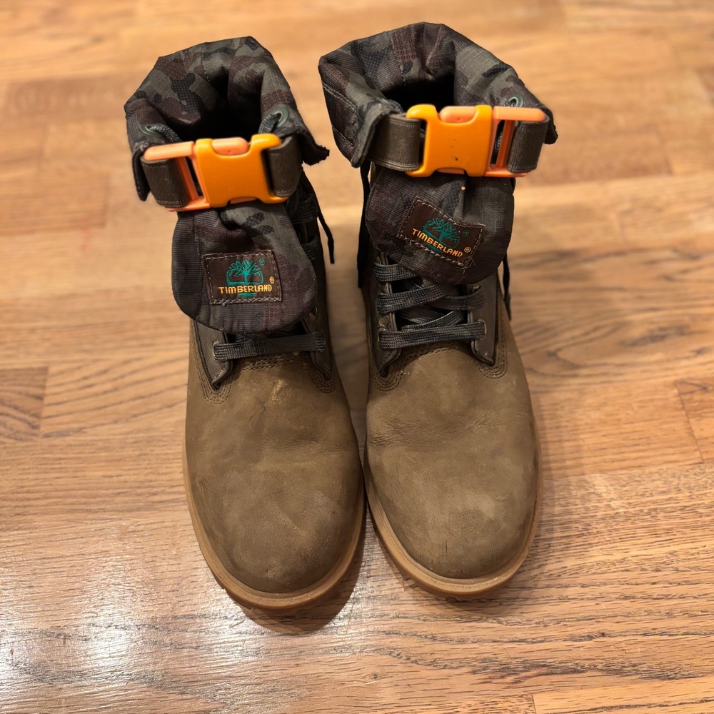 Timberland Premium Mixed Gaiter Boys Boots Camo‎ Mobb Deep A1TUB A2759 Boots B/7